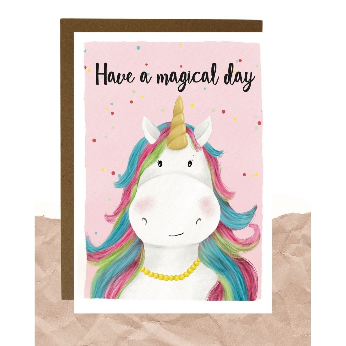 Postkaart - Magisches Einhorn