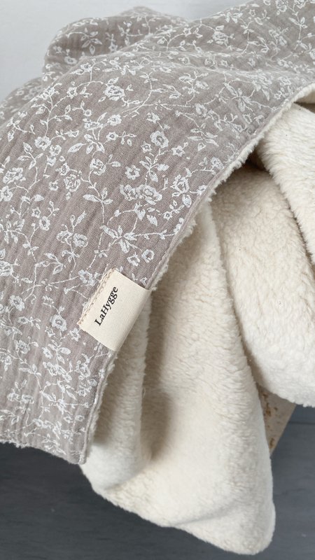 Baby Organic Plush Blanket Beige