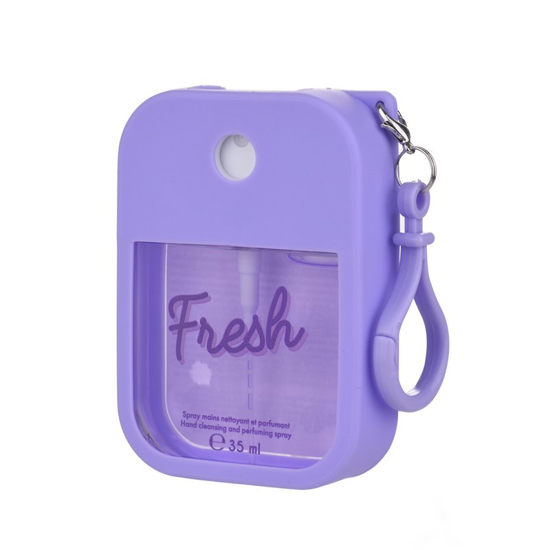 Coconut cleansing hand spray and purple silicone case -35ml