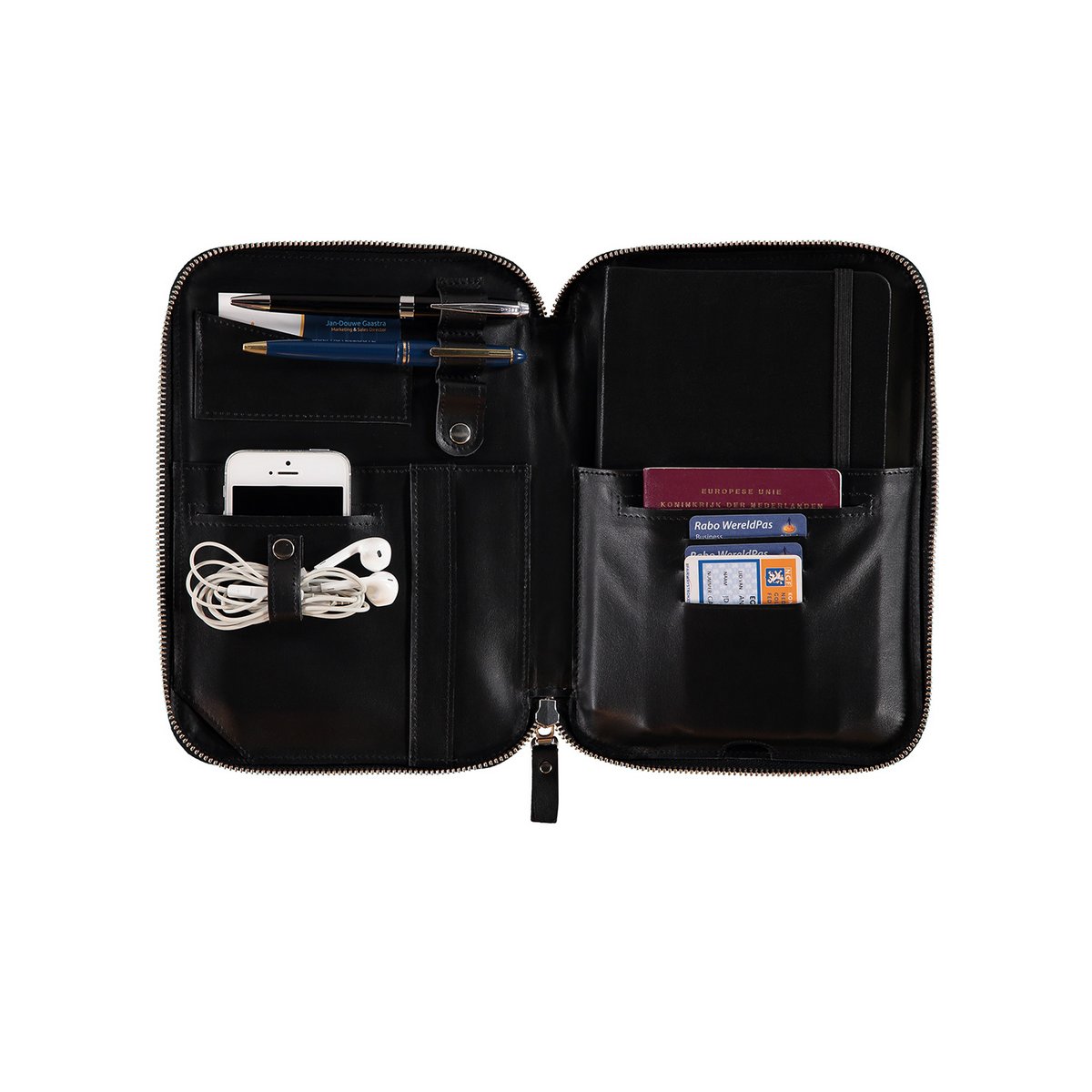 Madda leather office case - black