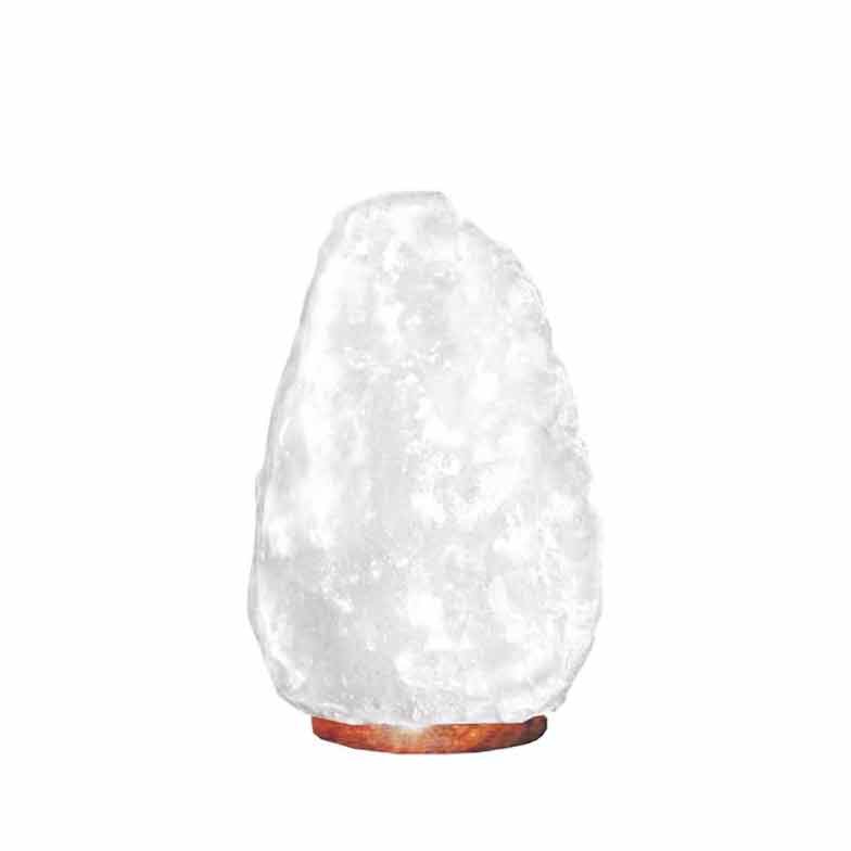 Lampada di sale dell'Himalaya bianco - ca. 1,5 - 2 chili