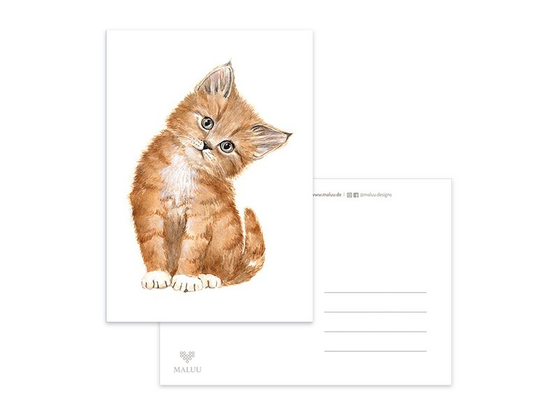 Postkarte Sweet Kitty