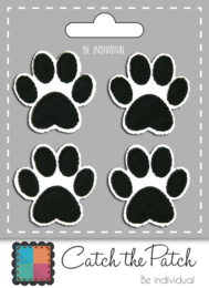 Juego de patas de perro - Blanco