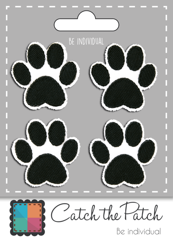 Juego de patas de perro - Blanco