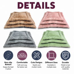 Yommy Pink Haustierbett für Hunde und Katzen | Winter-Haustiermatte, 3 Größen und 4 Farben | Hundebett, Sofa und Matratze im Wiegenstil für Hunde und Katzen
