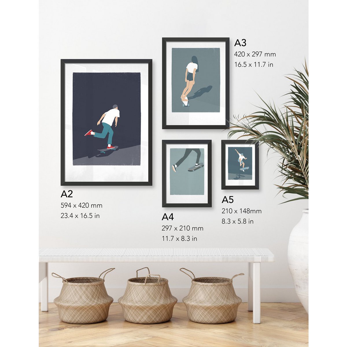 Fille de planche à roulettes II