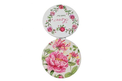 Pocket mirror Peony 8 cm Isabelle Rose