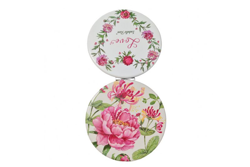Pocket mirror Peony 8 cm Isabelle Rose
