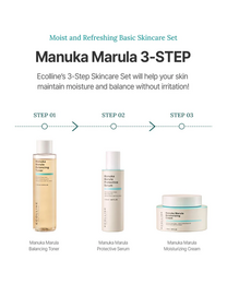 ECOLLINE Clean Beauty Dermokosmetyczny tonik równoważący | Naprawa bariery i wsparcie mikrobiomu za pomocą miodu Manuka + i olejku Marula | KOREAŃSKA pielęgnacja skóry