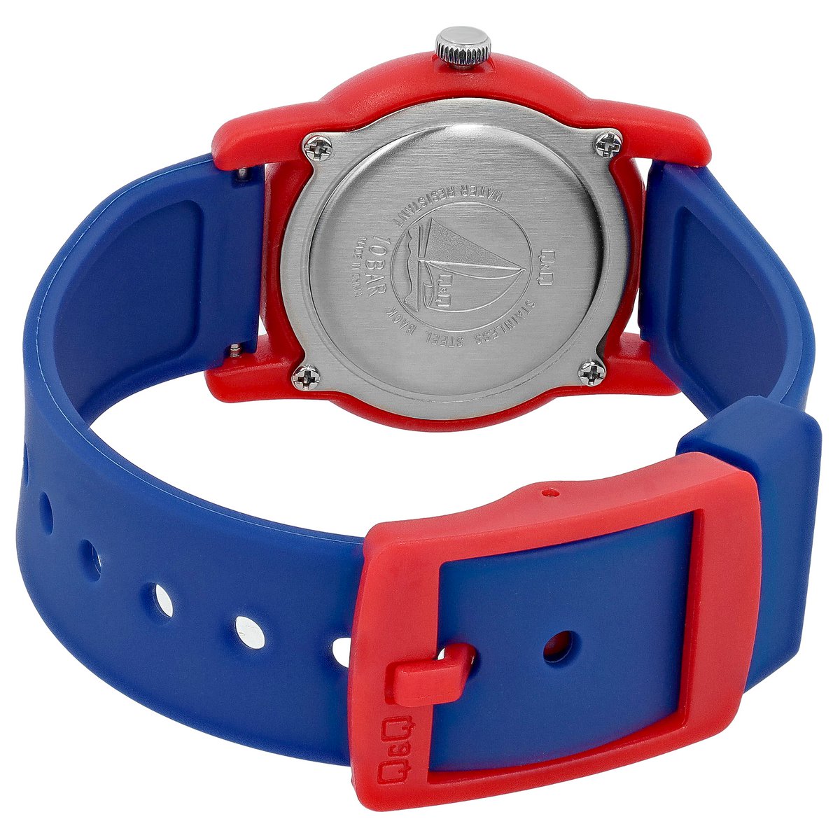 Montre pour enfants Q&Q "Avion", bracelet en résine, 10 ATM