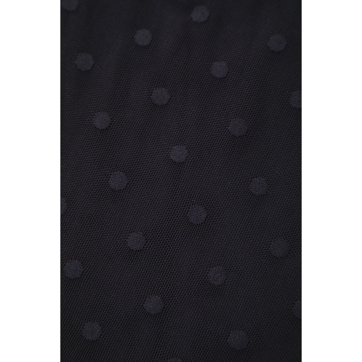EU STOCK Dorothea Black Polka Dot Mesh Halter Dress