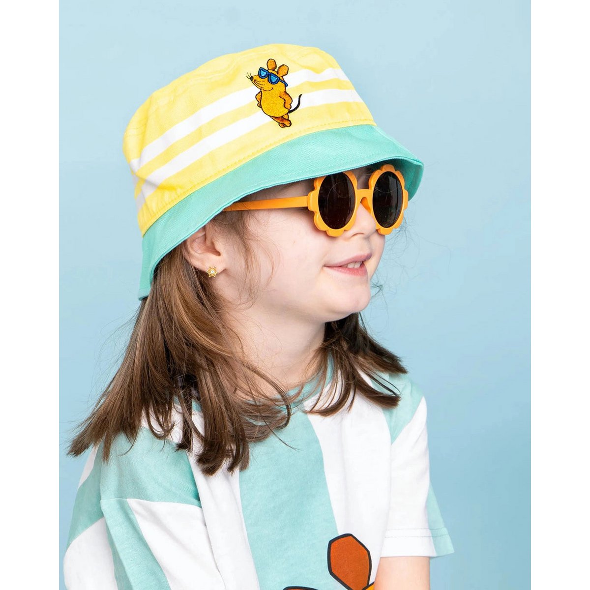 koaa – Die Maus "Beachboy" – Bucket Hat yellow/blue
