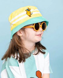 koaa – Die Maus "Beachboy" – Bucket Hat yellow/blue