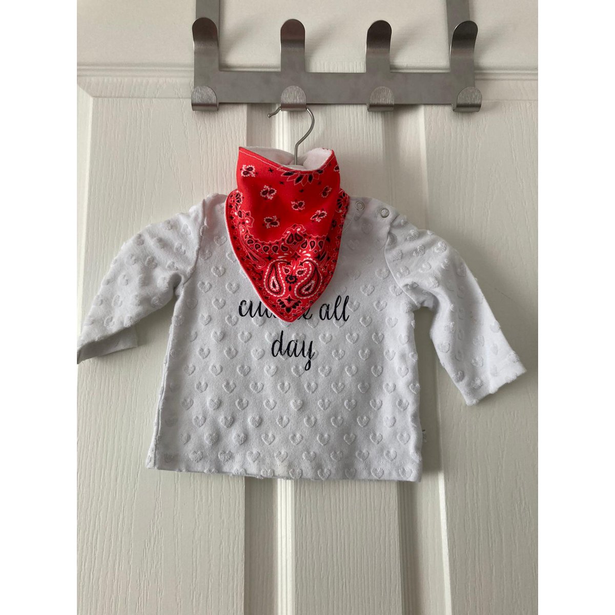 Kwijlsjaal Paisley Rood