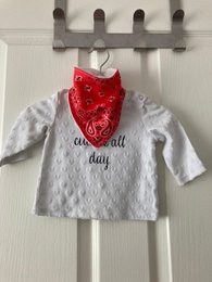 Drool Scarf Paisley Red