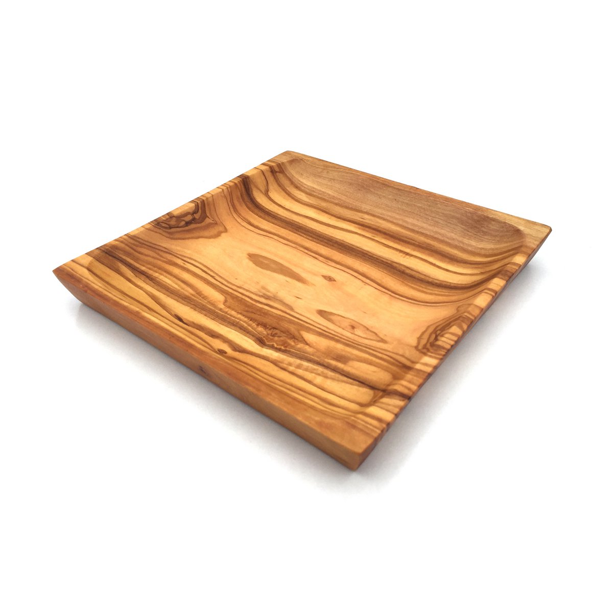 Bord 20 x 20 cm Vierkant Olijfhouten serveerbord