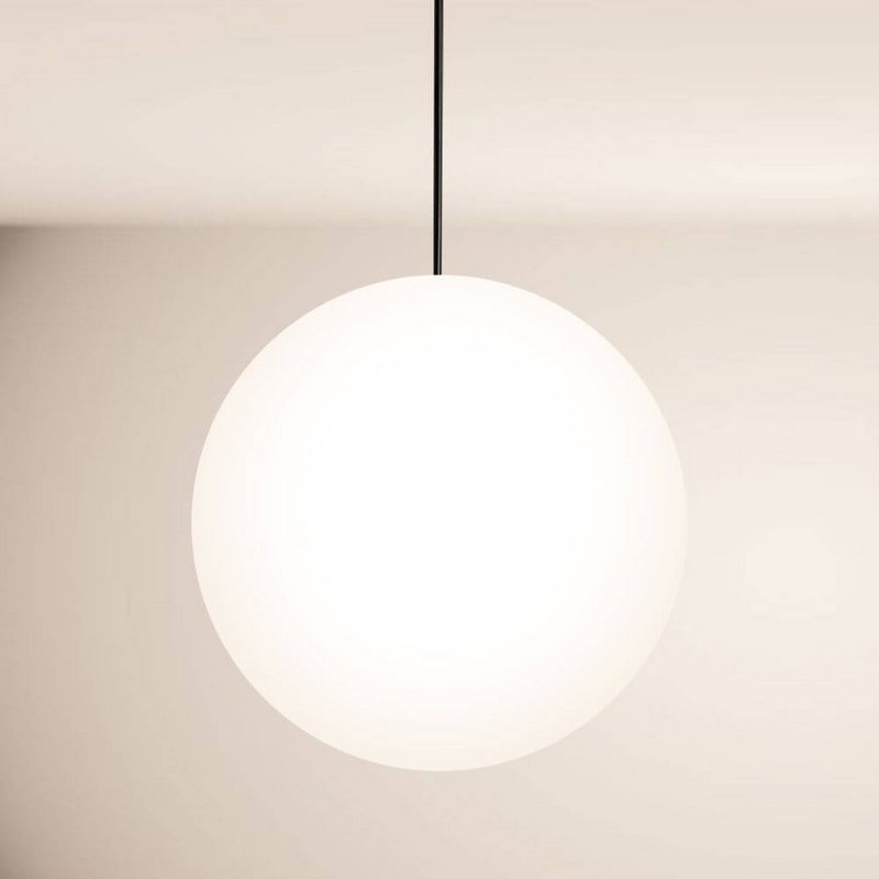 s.luce Orb sfera di vetro lampada da galleria 500cm sospensione nero