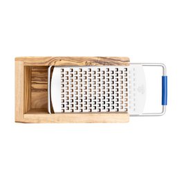 Parmesan box with grater, 15 x 7 x 8.5 cm