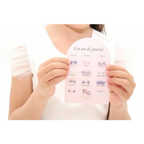 Box of 12 Ceramic Earrings — A Year of Poetry parma