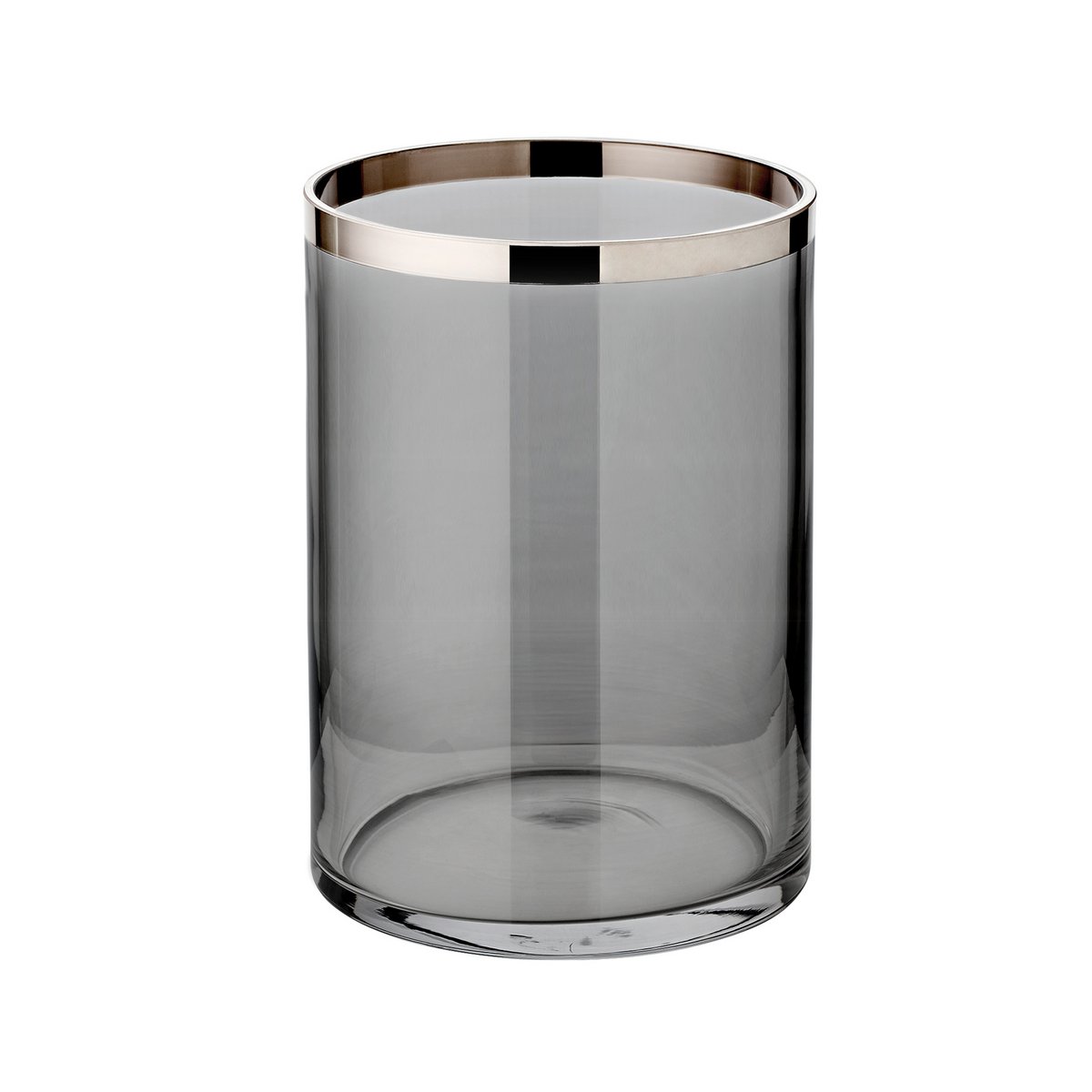 Zeus lantern with platinum edge, dark glass