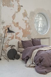 Linen bedding set / Plum