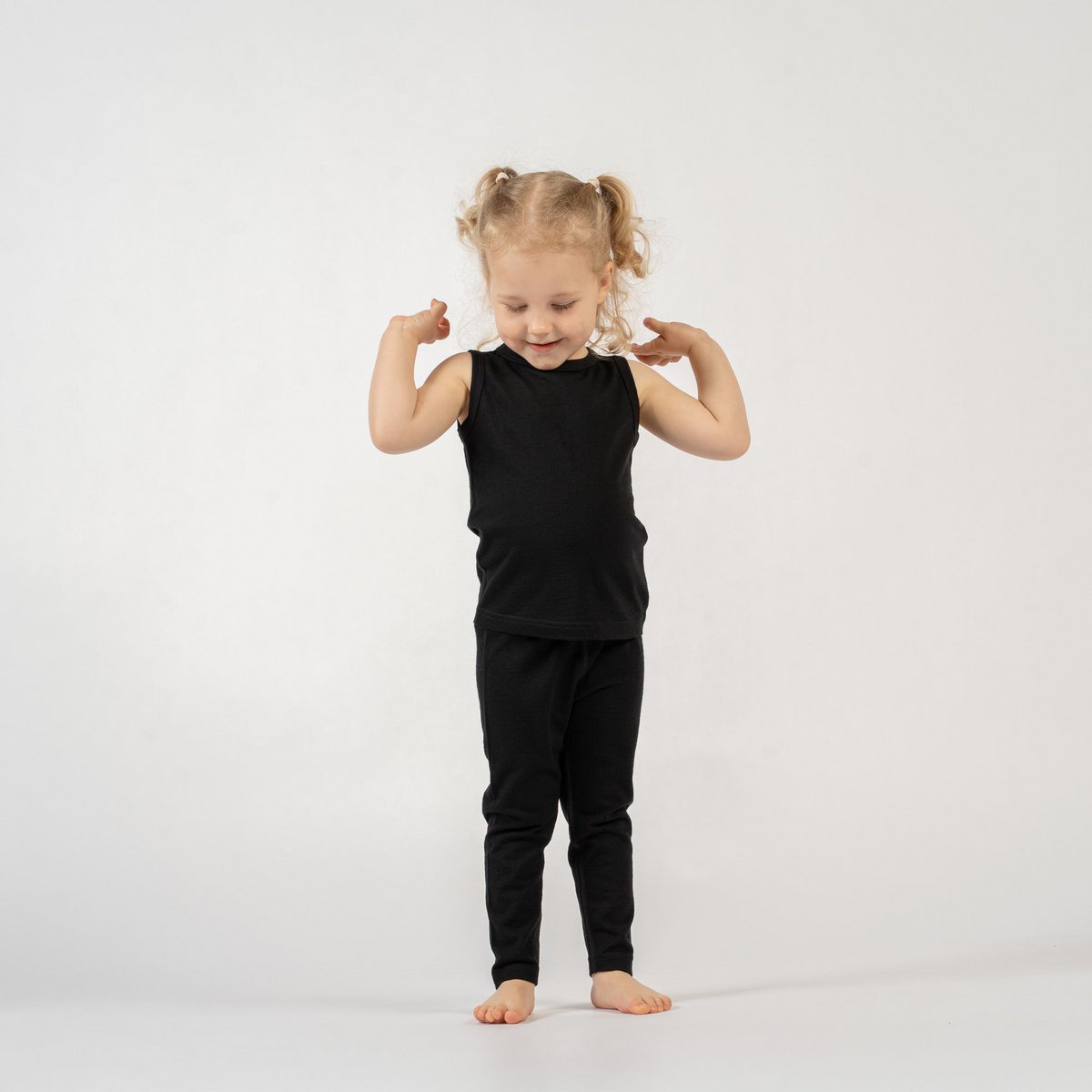 Kids' 160 Merino Pants Black