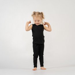 Kids' 160 Merino Pants Black