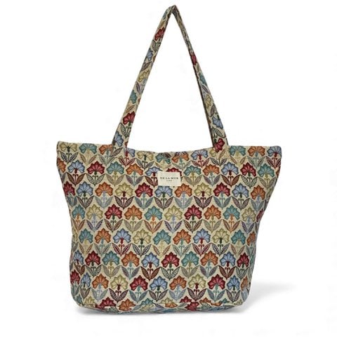 Large Shopper with zipper FLORA