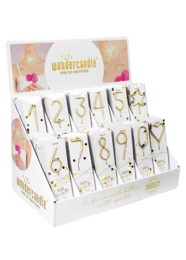 Confetti gold Sortiment 144 Wondercandle® classic