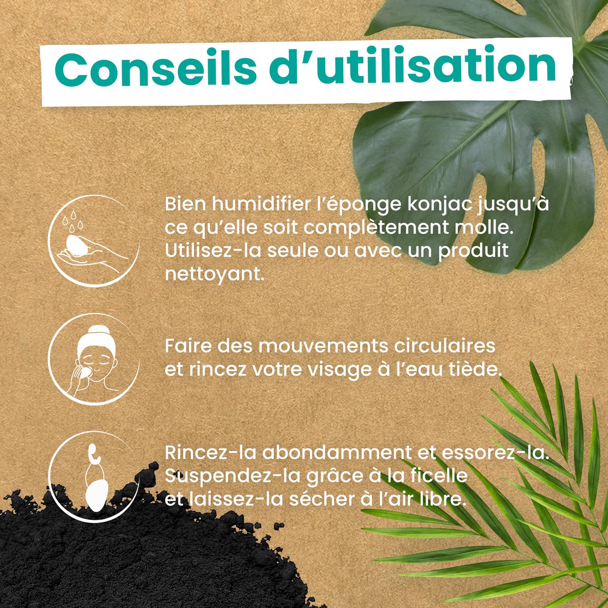 100% natuurlijke Konjac Face Konjac