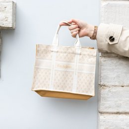 Bolsa de compras Exclujess - beige/dorado (2 tallas)
