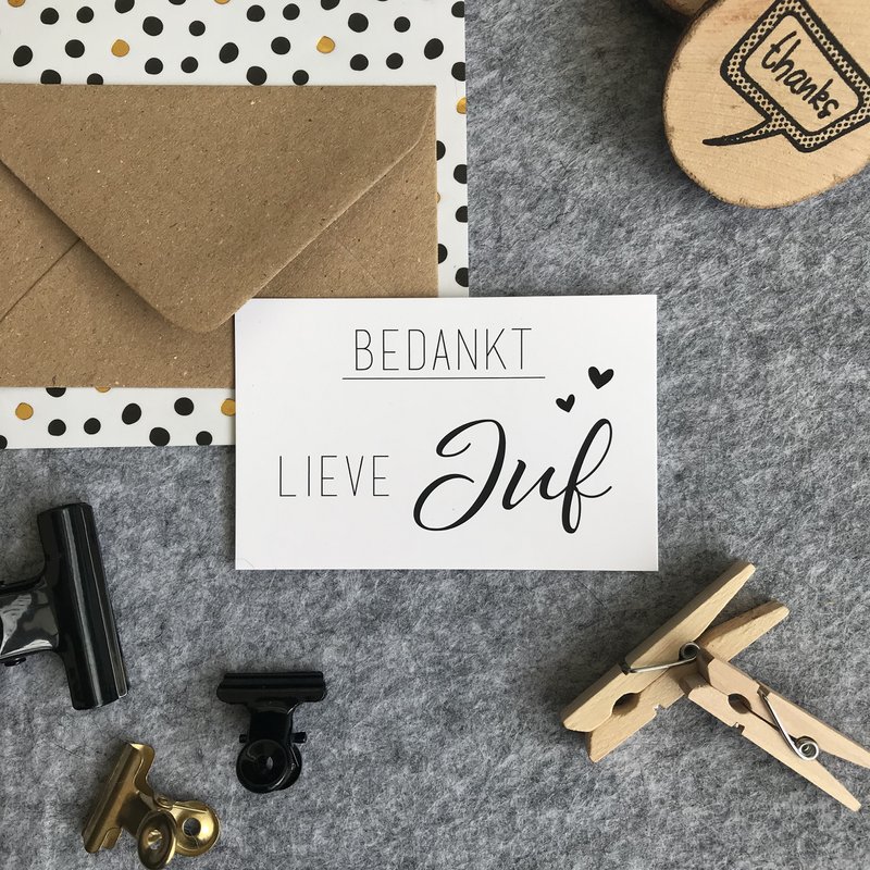 Mini-card - Thank you dear teacher
