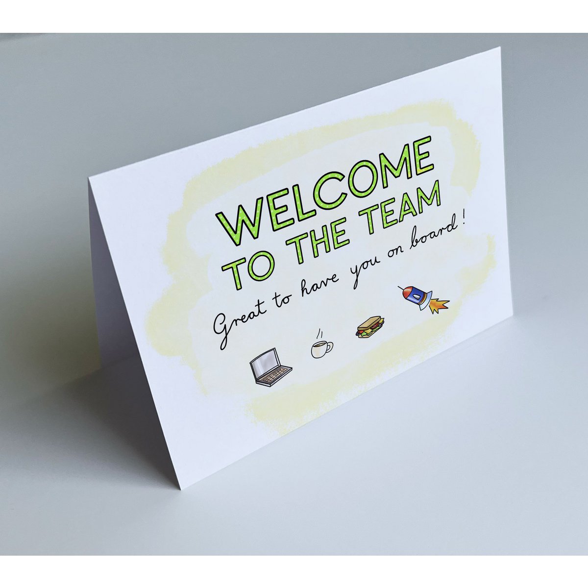 Welkomstkaart - Welkom bij het team - leuk je aan boord te hebben