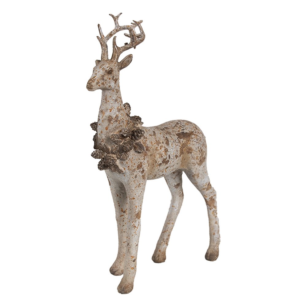 Decoratie Beeld Set van 2 Hert 20/12 cm Bruin Kunststof