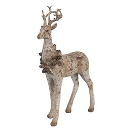 Decoratie Beeld Set van 2 Hert 20/12 cm Bruin Kunststof