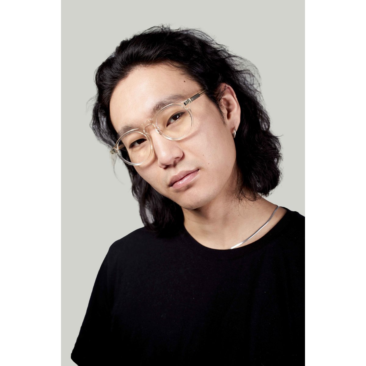 Henry model blue light blocking glasses, acetate frame, invisible color