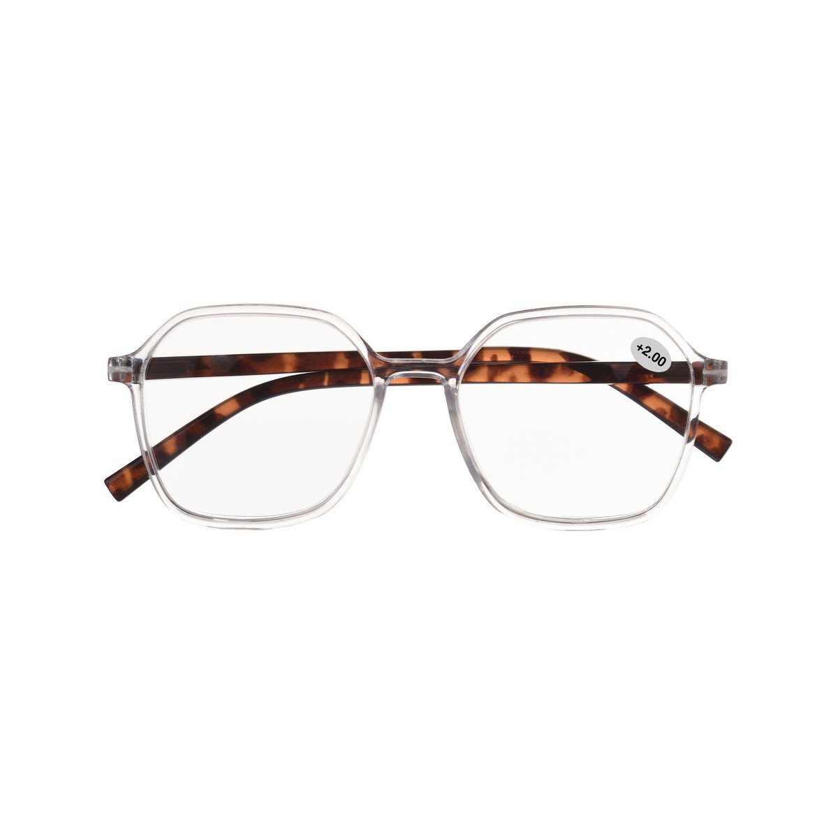 Reading glasses - Camille Transparent and tortoiseshell +2.0