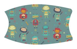 Gorro bucal / Mascarilla bucal niños Robots