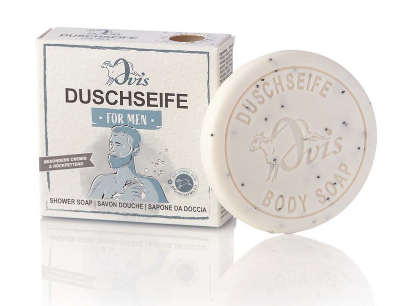 Ovis-Duschseife voor mannen verpakt 7,5 cm 100 g