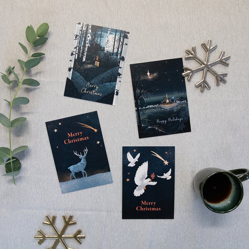 Cartolina di Natale "Notte stellata"