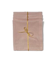 Percale serviet Stone Washed/Angel Pink