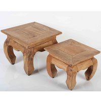 Oriental opium tables in nature 2 Set