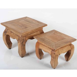 Oosterse opiumtafels in de natuur 2 set