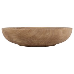 Fruitbowl teakwood - handcrafted -  diameter 38 cm