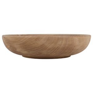 Fruitbowl teakwood - handcrafted - diameter 38 cm