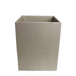 Waschin cesto di raggi angolari beige cestino in pelle sintetica