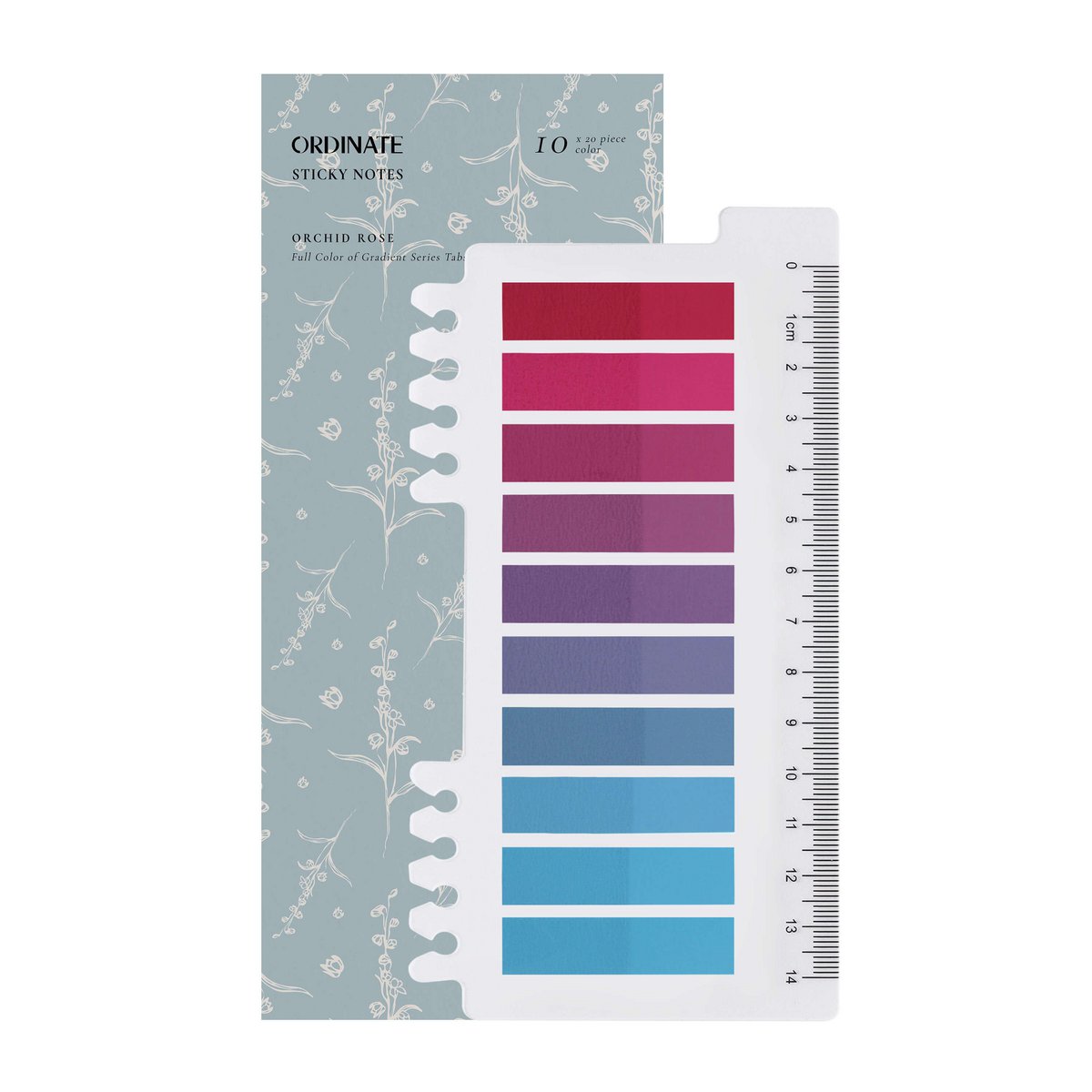Orchid Rose | Sticky Notes | Ordinate Transparent Haftnotizen | Seitenmarkierer | Ästhetischer Post it | Haftstreifen|