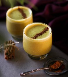 Mélange de poudre de superaliments au lait doré | Anti-âge