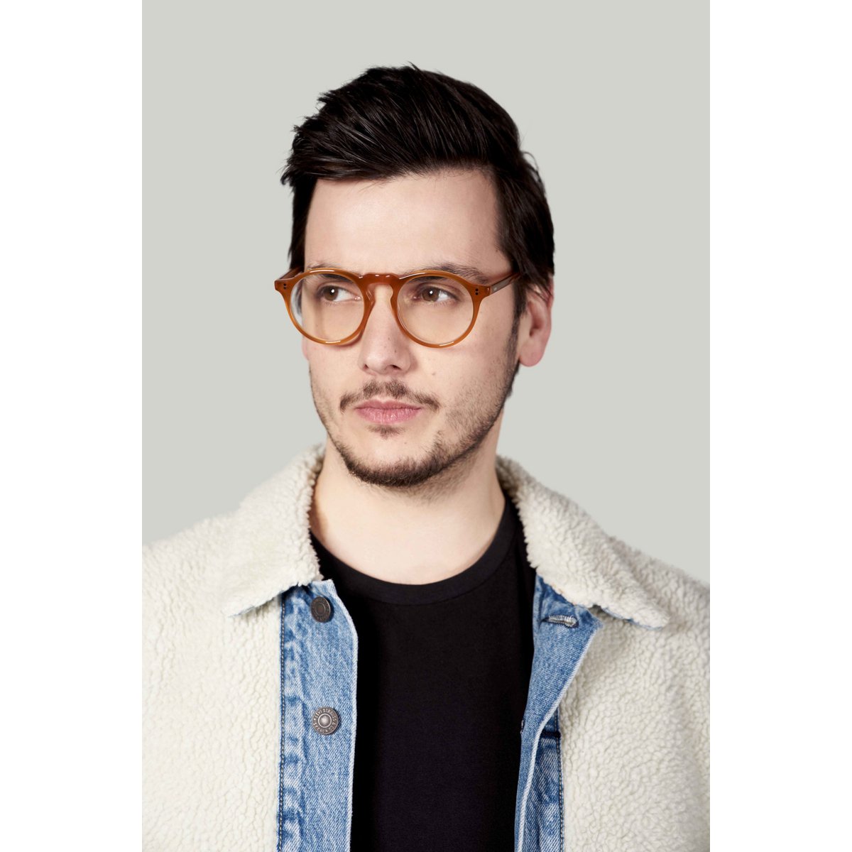 Lunettes anti-lumière bleue modèle Henry, monture en acétate, couleur sunrise