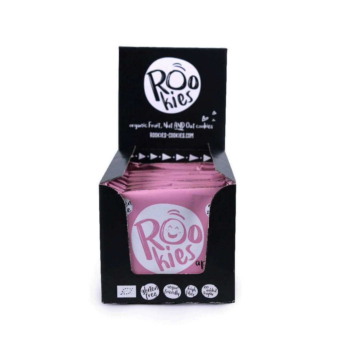 Cookie Apricot & Vanilla, organic, Rookies, 40g